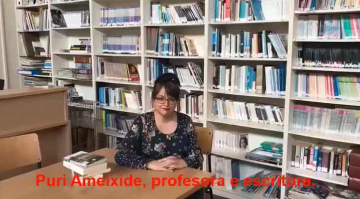 A escritora Puri Ameixide apoia a campaña «Por unha biblioteca digna» para Gondomar